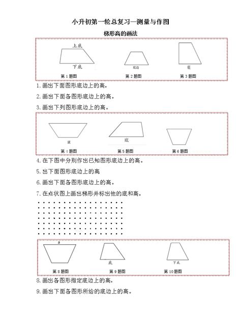 梯形的高怎麼算